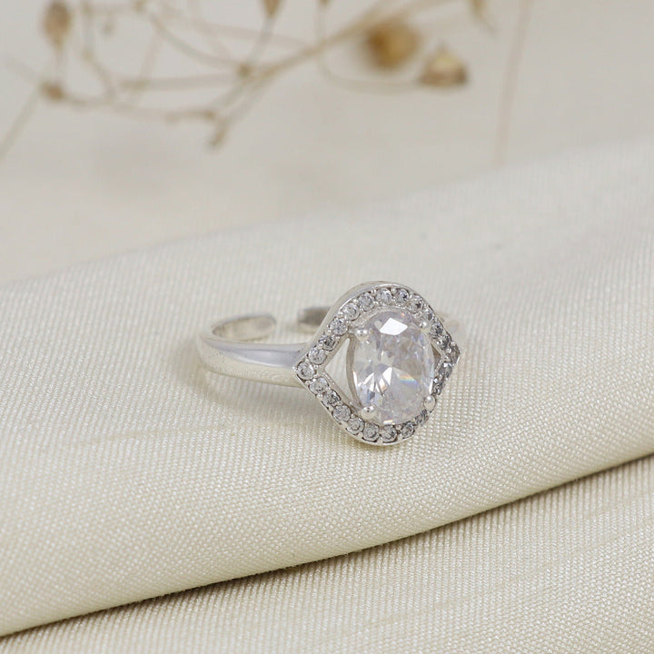Silver Stone adjustable ring