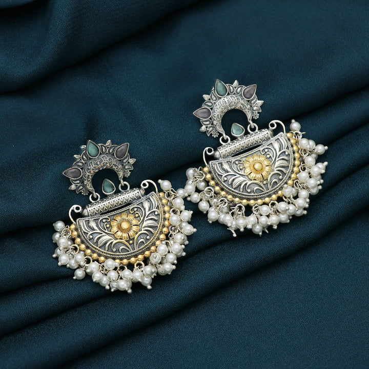 Silver Chandbali Earring