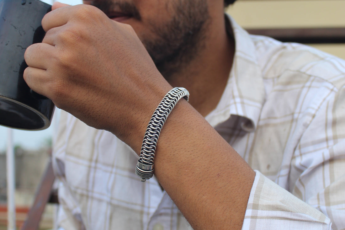 Silver Core Men's Bracelet