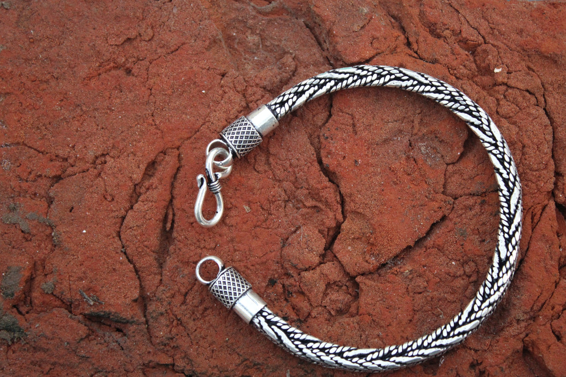 Silver Alpha Men's Bracelet