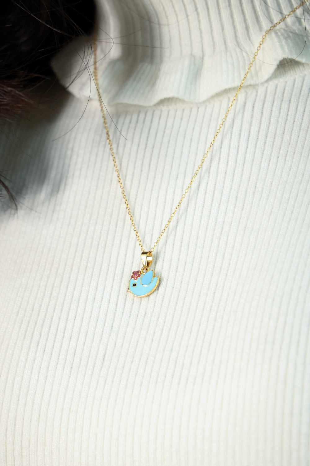 Silver Sparrow Shaped Pendant n earrings