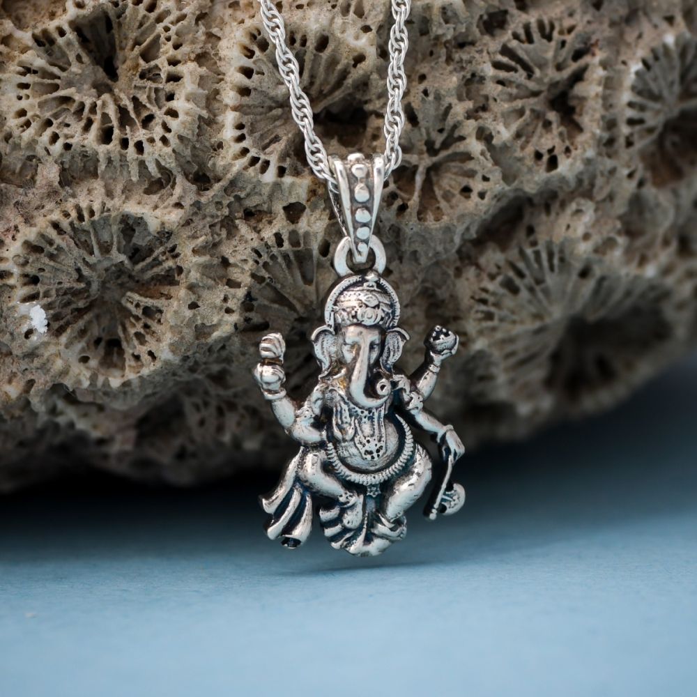 Silver Ganesh pendent