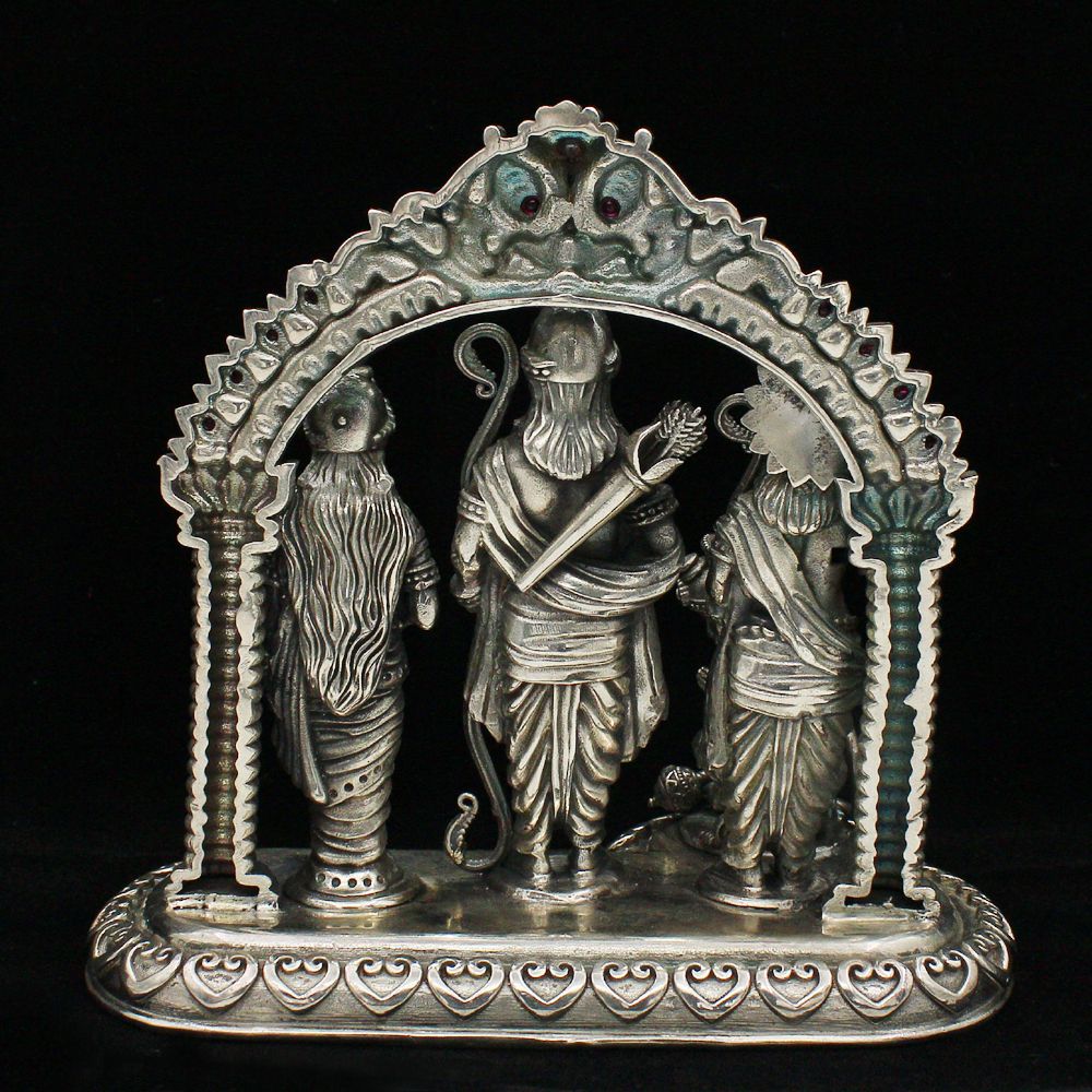 Silver Ram Darbar murti