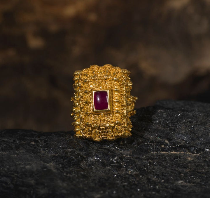 Dashavtar silver ring