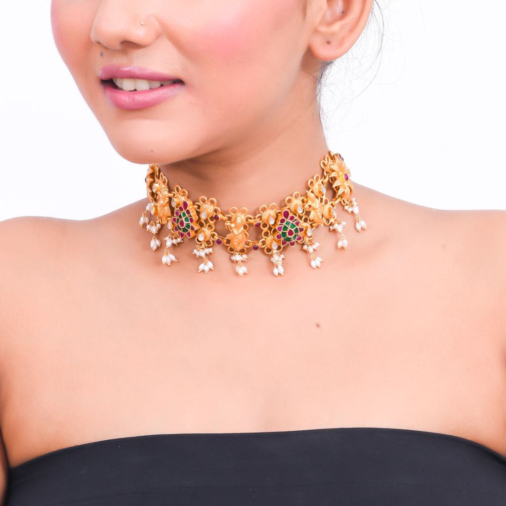 Krishna Silver Necklace