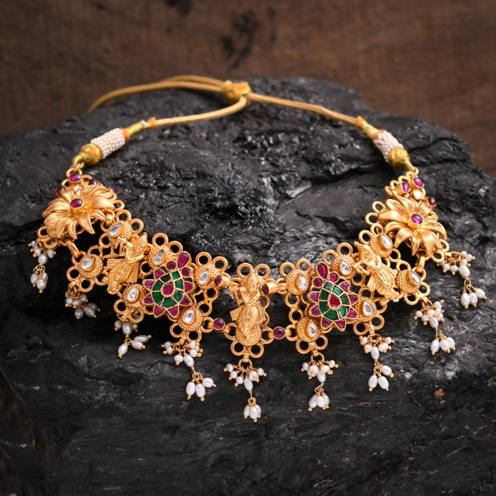 Krishna Silver Necklace