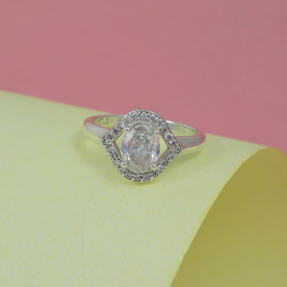 Silver Stone adjustable ring