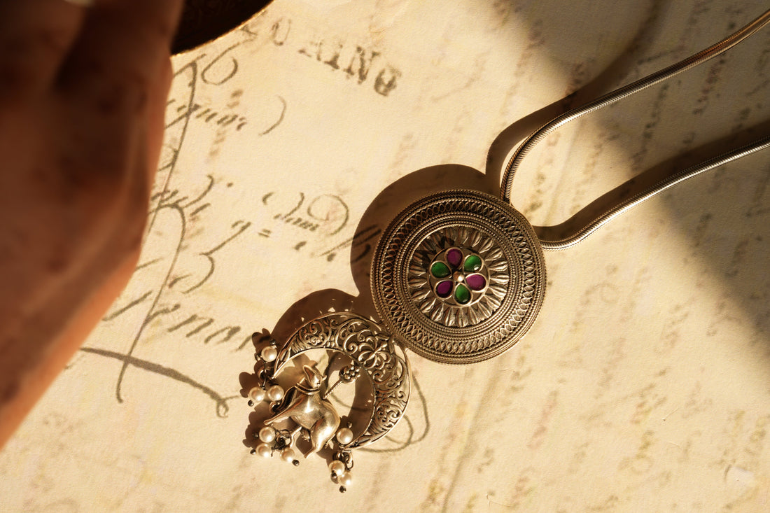 Oxidised Silver Pendant