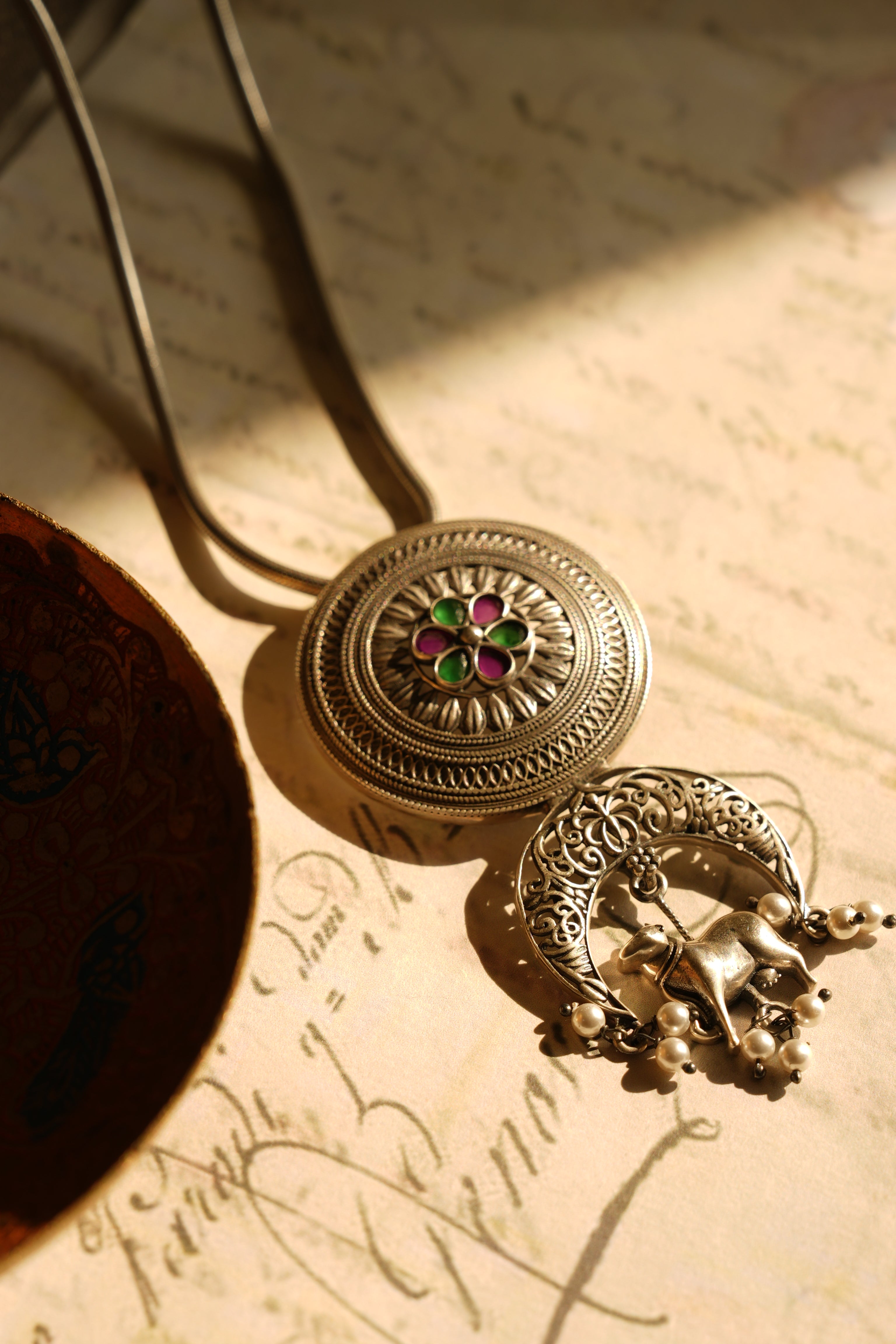 Oxidised Silver Pendant