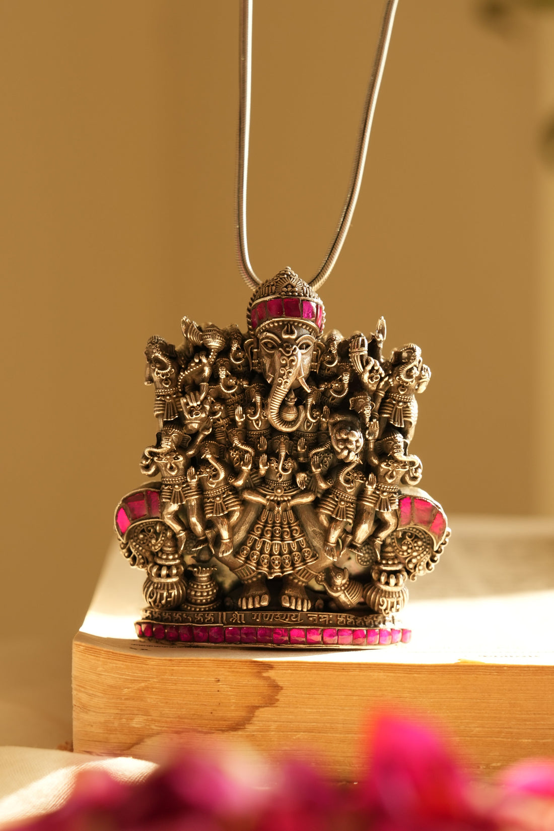 Antique Ganesha Silver Pendant without Chain