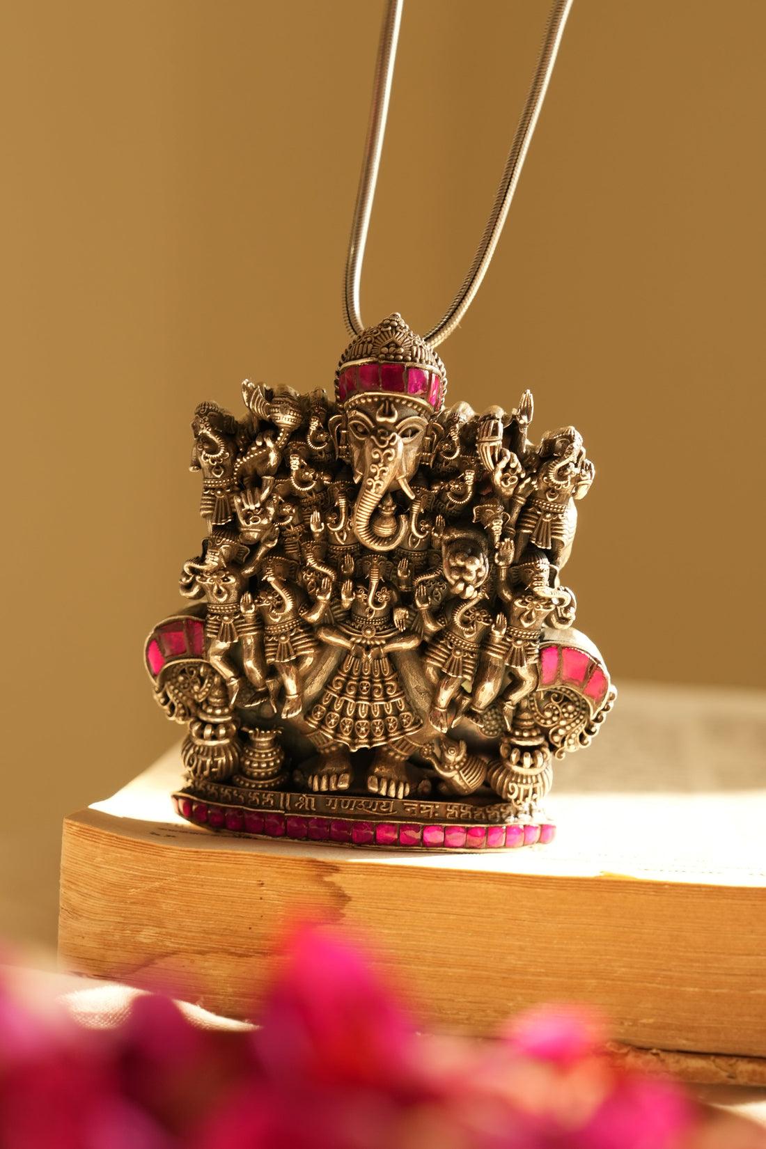 Antique Ganesha Silver Pendant without Chain