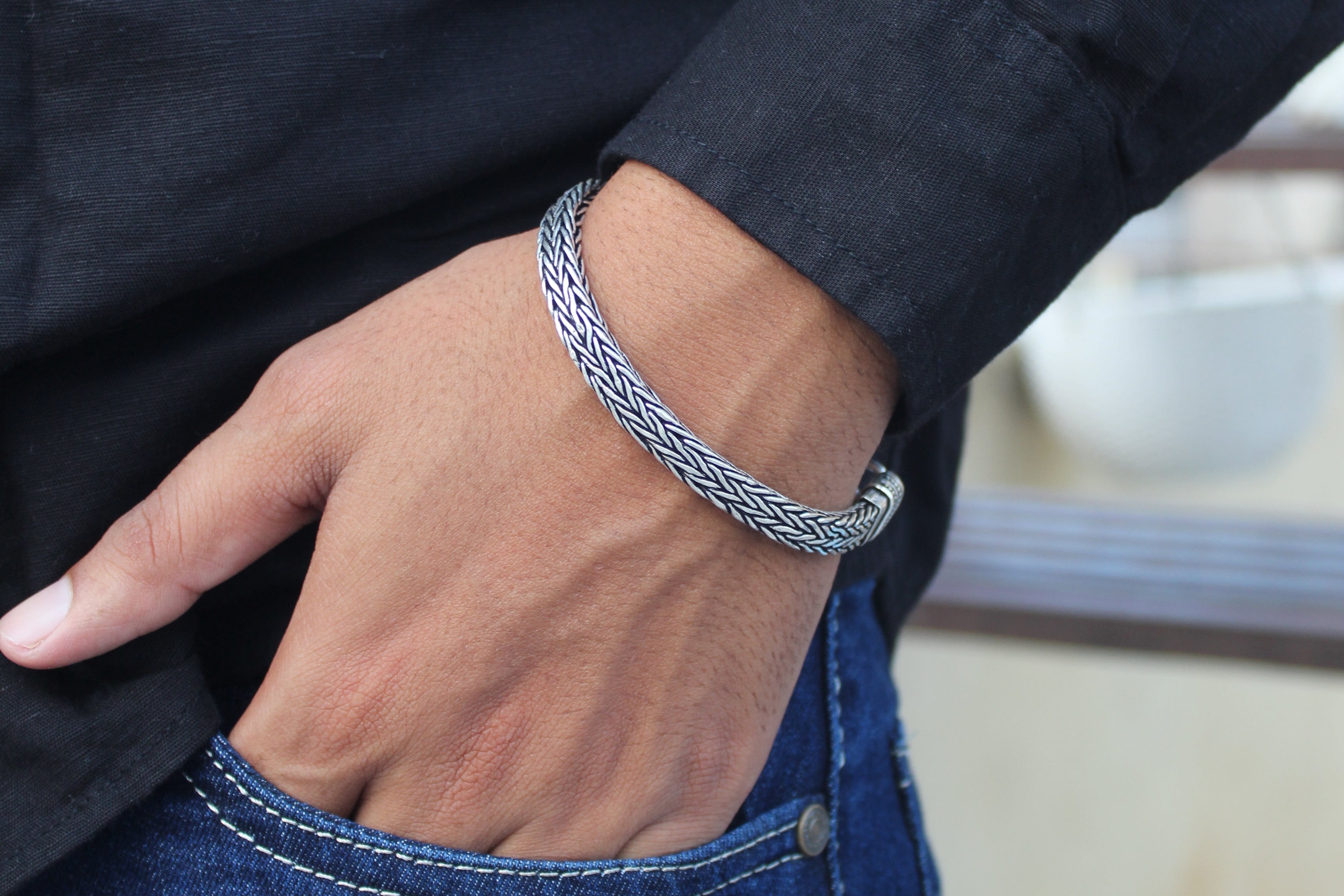 Silver Midnight Men's Bracelet