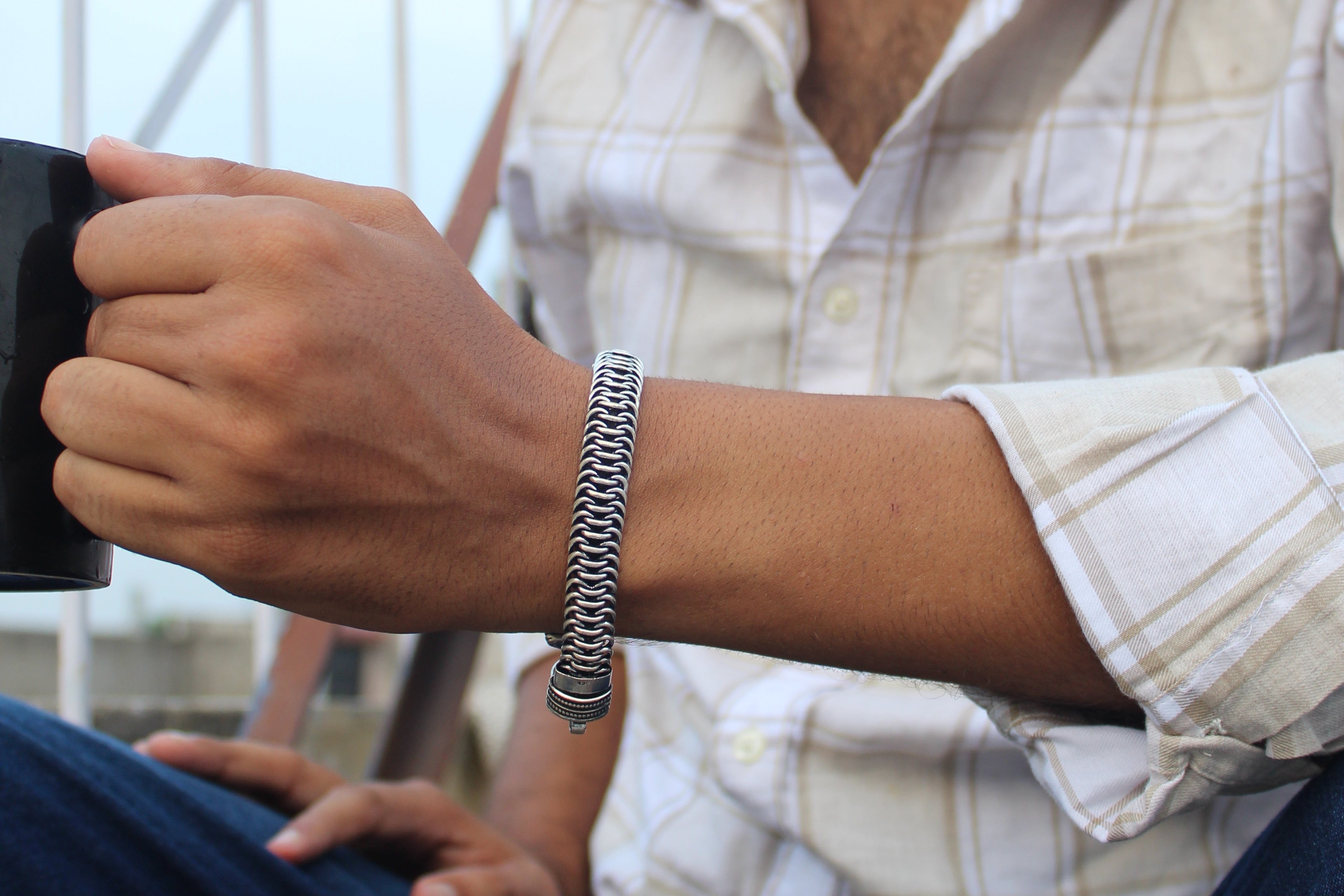 Silver Core Men's Bracelet