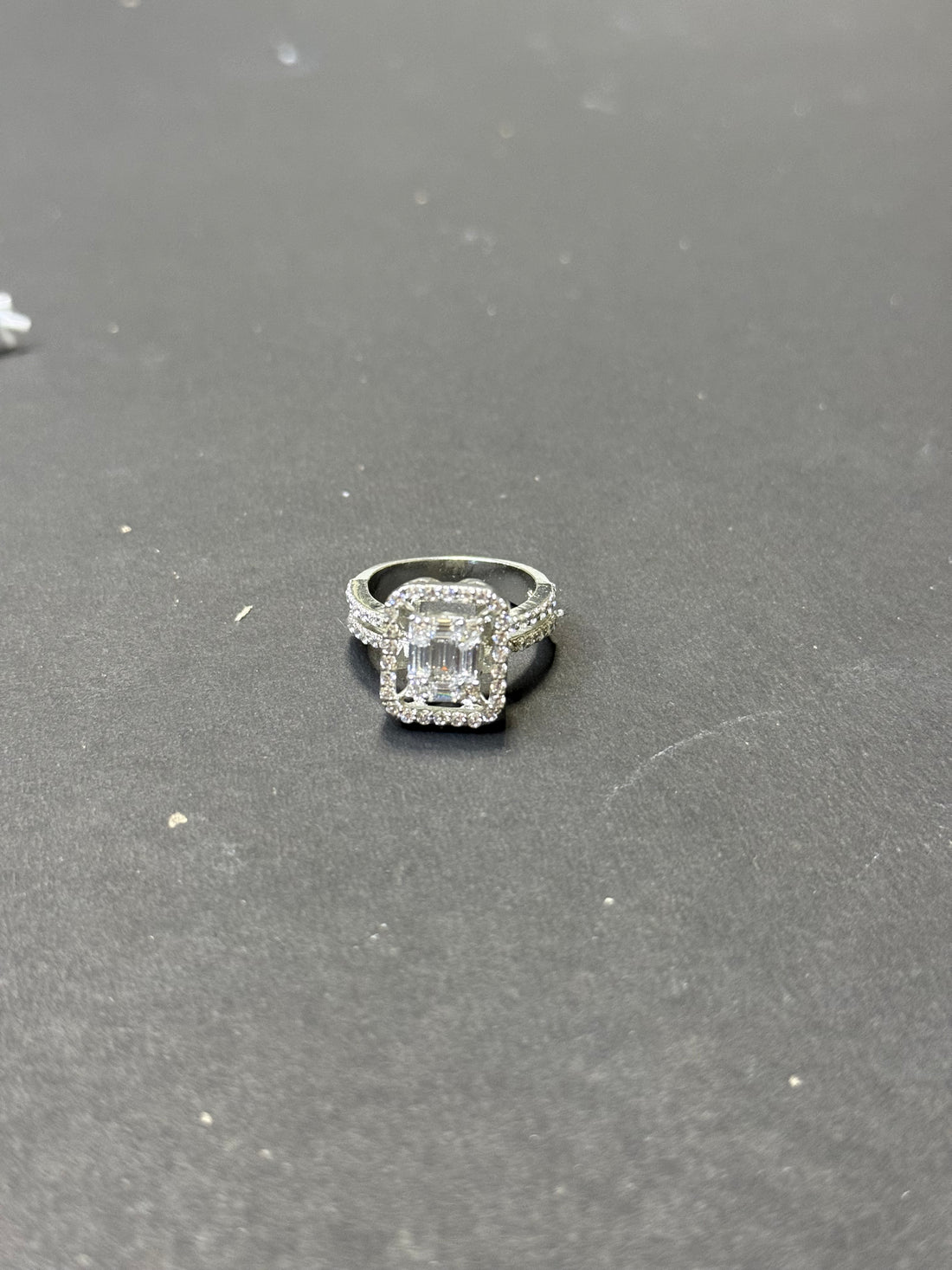 Pink Cushion-Cut Halo Silver Ring