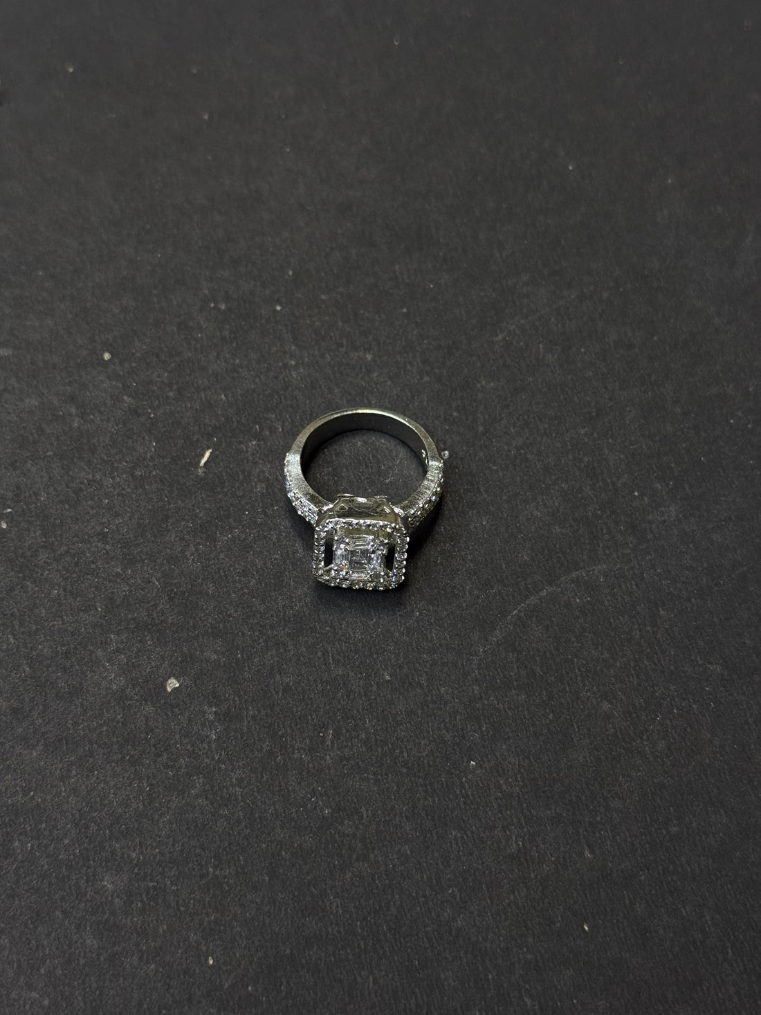 Pink Cushion-Cut Halo Silver Ring