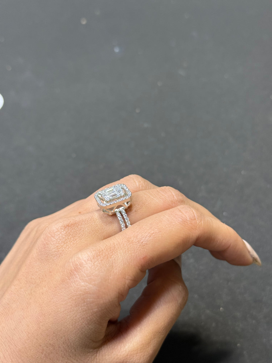 Pink Cushion-Cut Halo Silver Ring