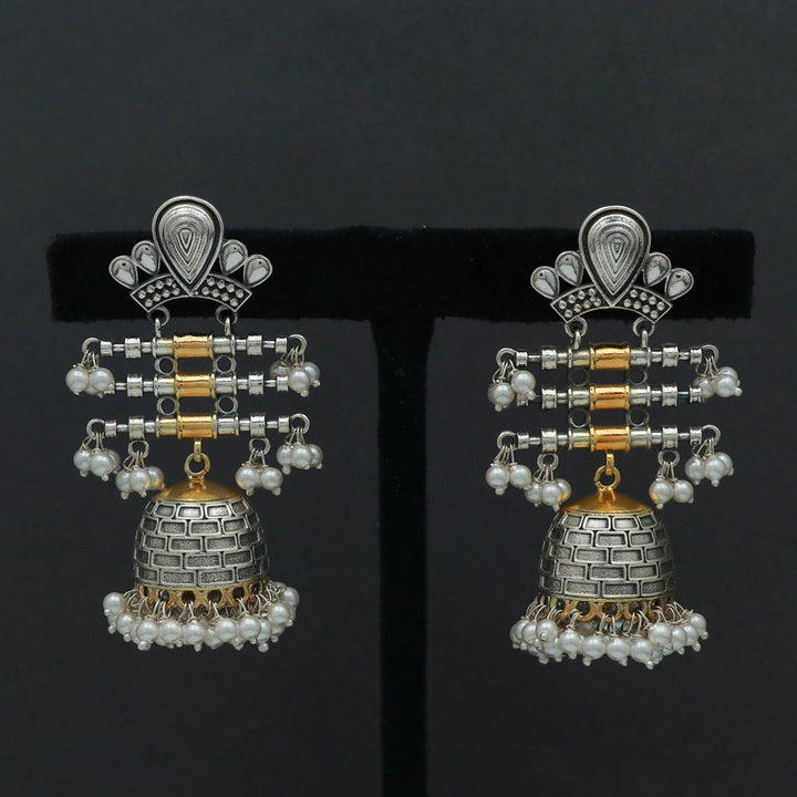 Silver Antique Jhumka