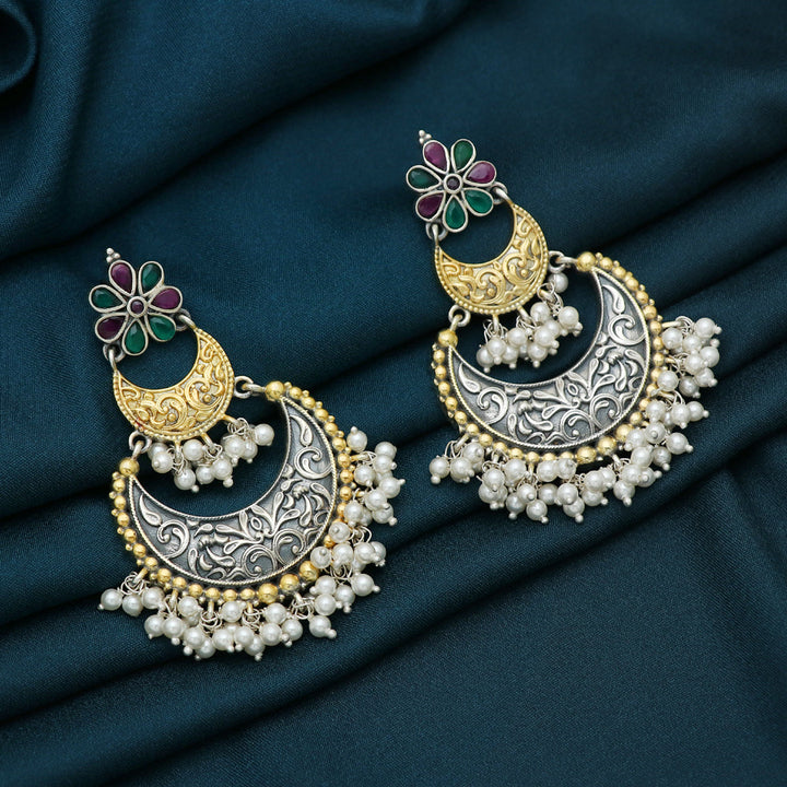 Silver Chandbali Earring