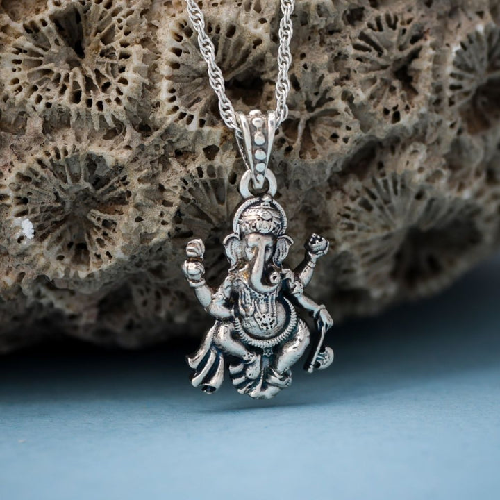 Silver Ganesh pendent