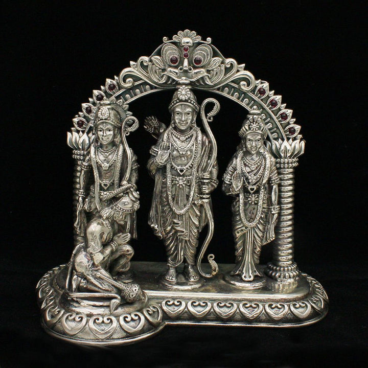 Silver Ram Darbar murti