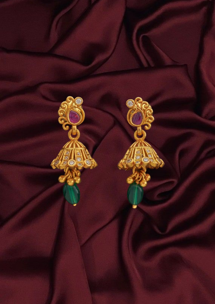 Silver Temple Necklace with  Lakshmi ji  Motifs