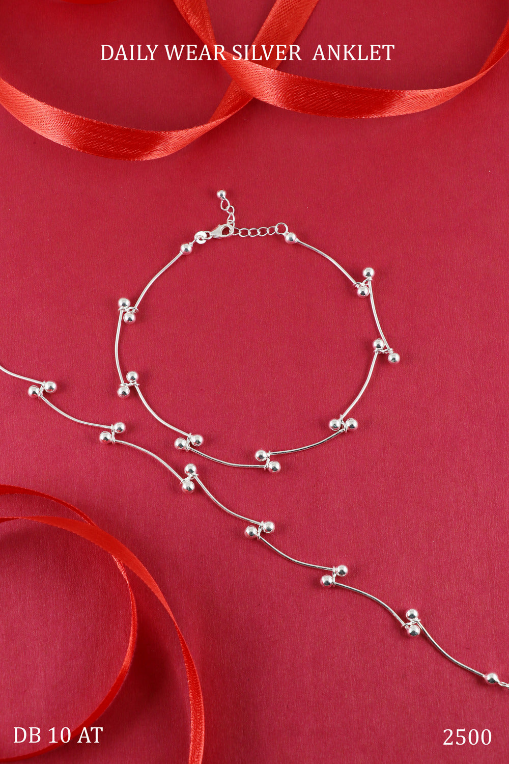 Silver chained Anklet
