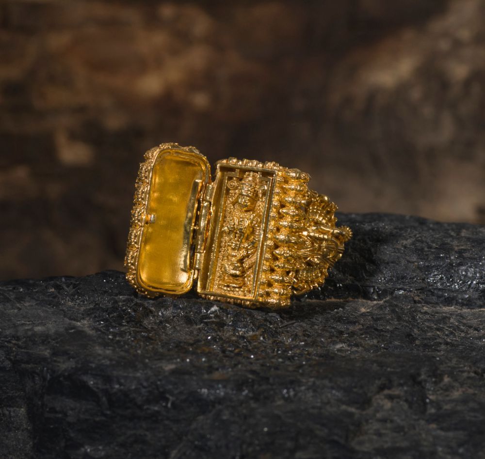 Dashavtar silver ring