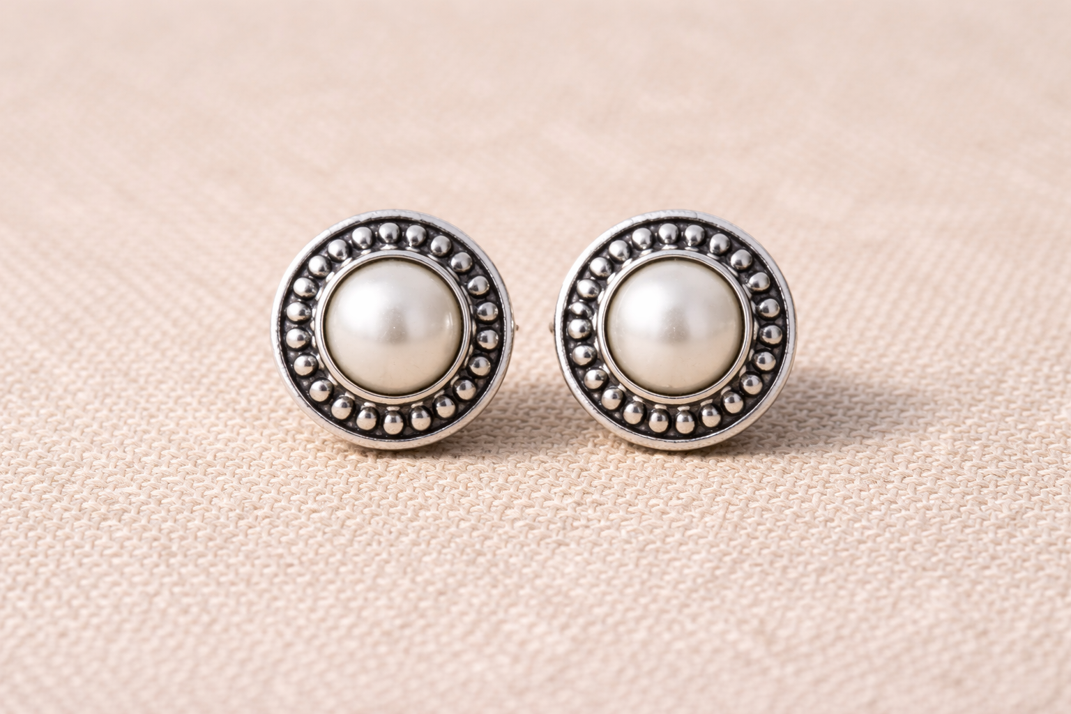 Pearl Stud Earrings