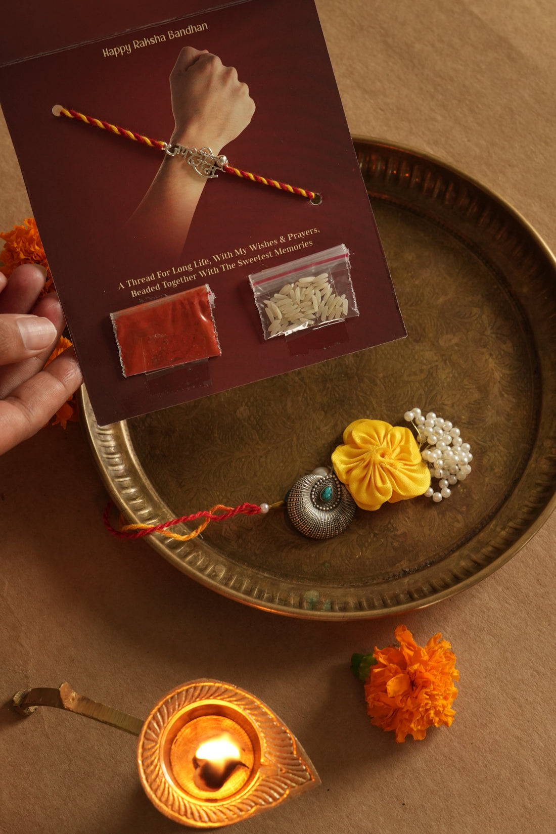 Silver Jai Shree Ram rakhi