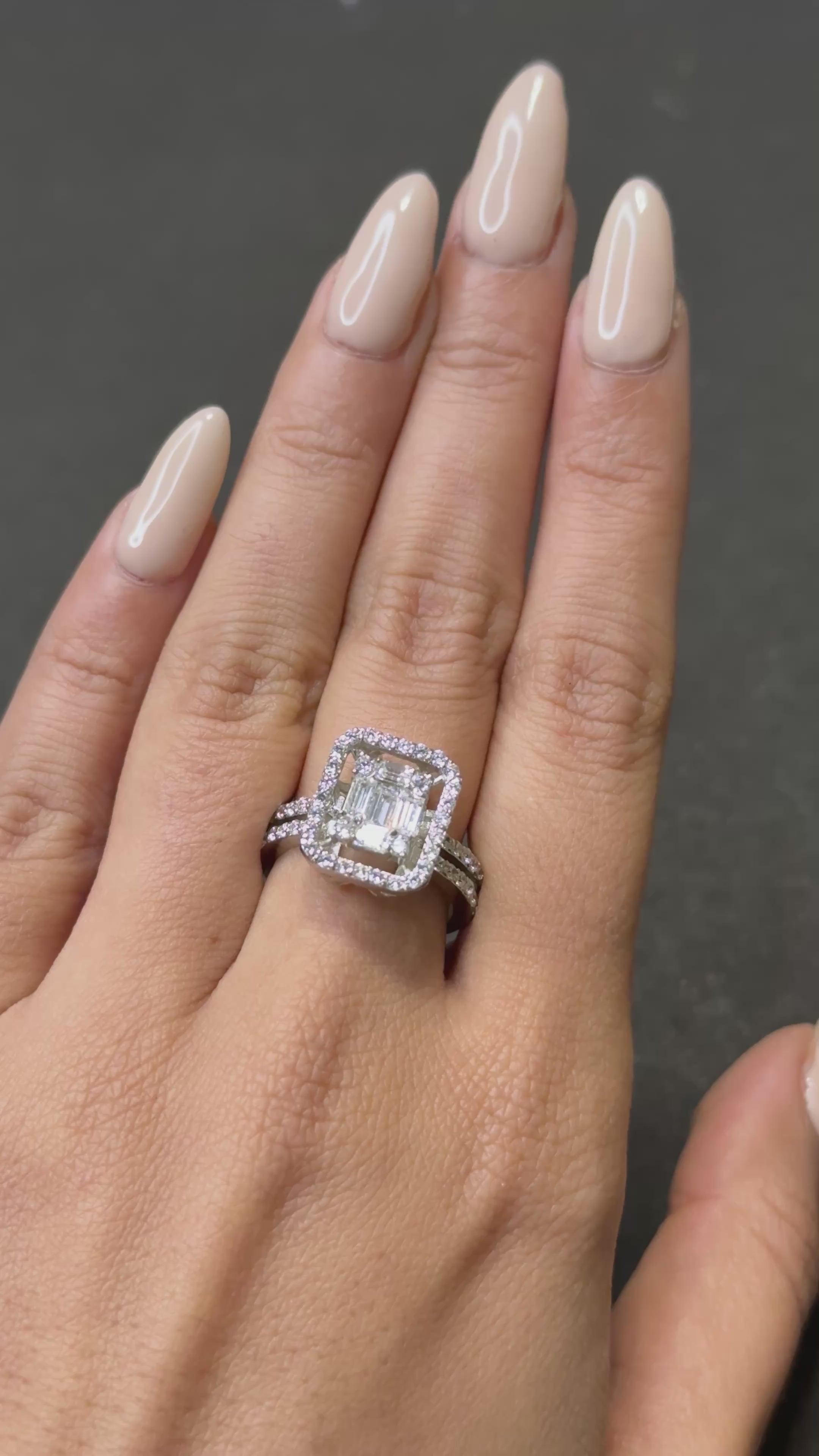 Pink Cushion-Cut Halo Silver Ring