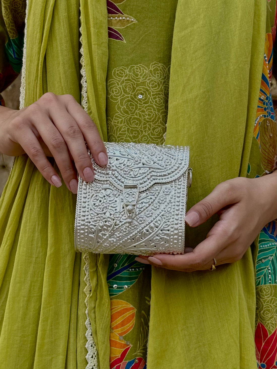 Mini Ellora Silver Bag