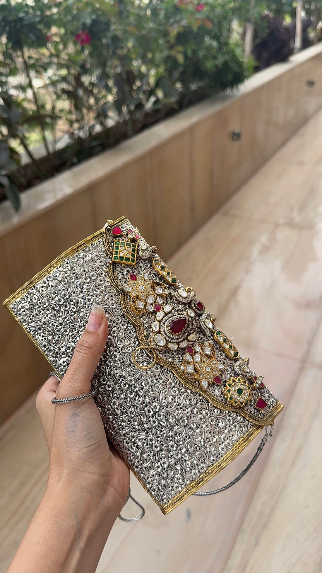 Silver Clutch