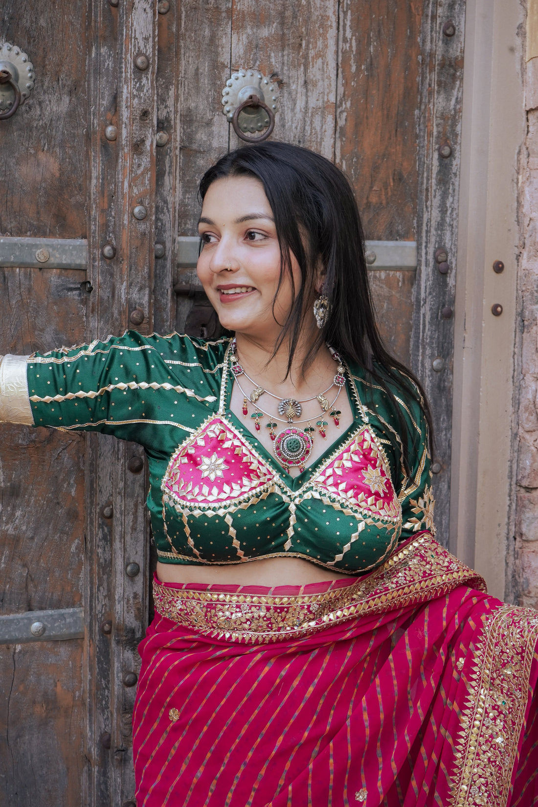 Silver Mayur Mahal Necklace