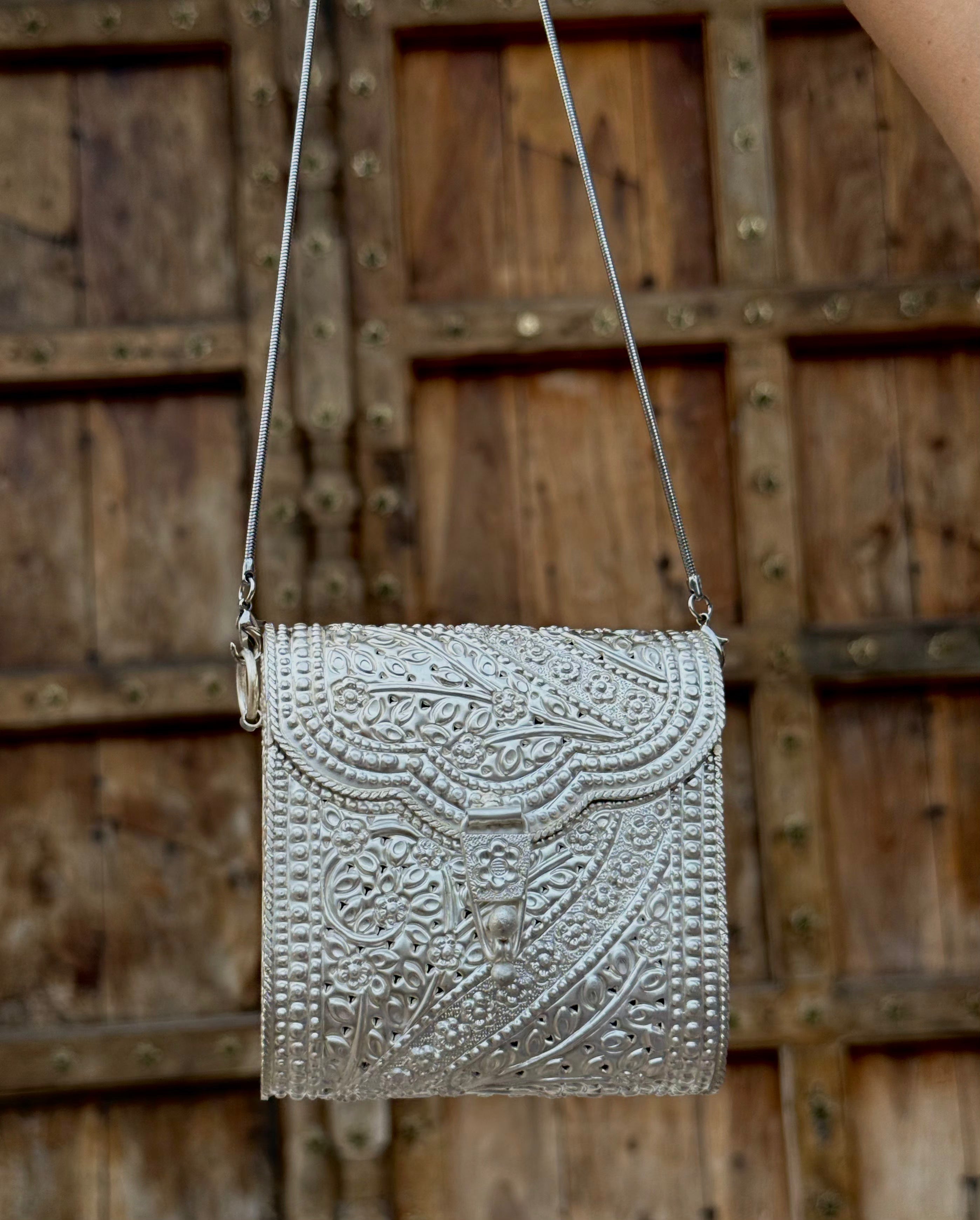 Mini Ellora Silver Bag