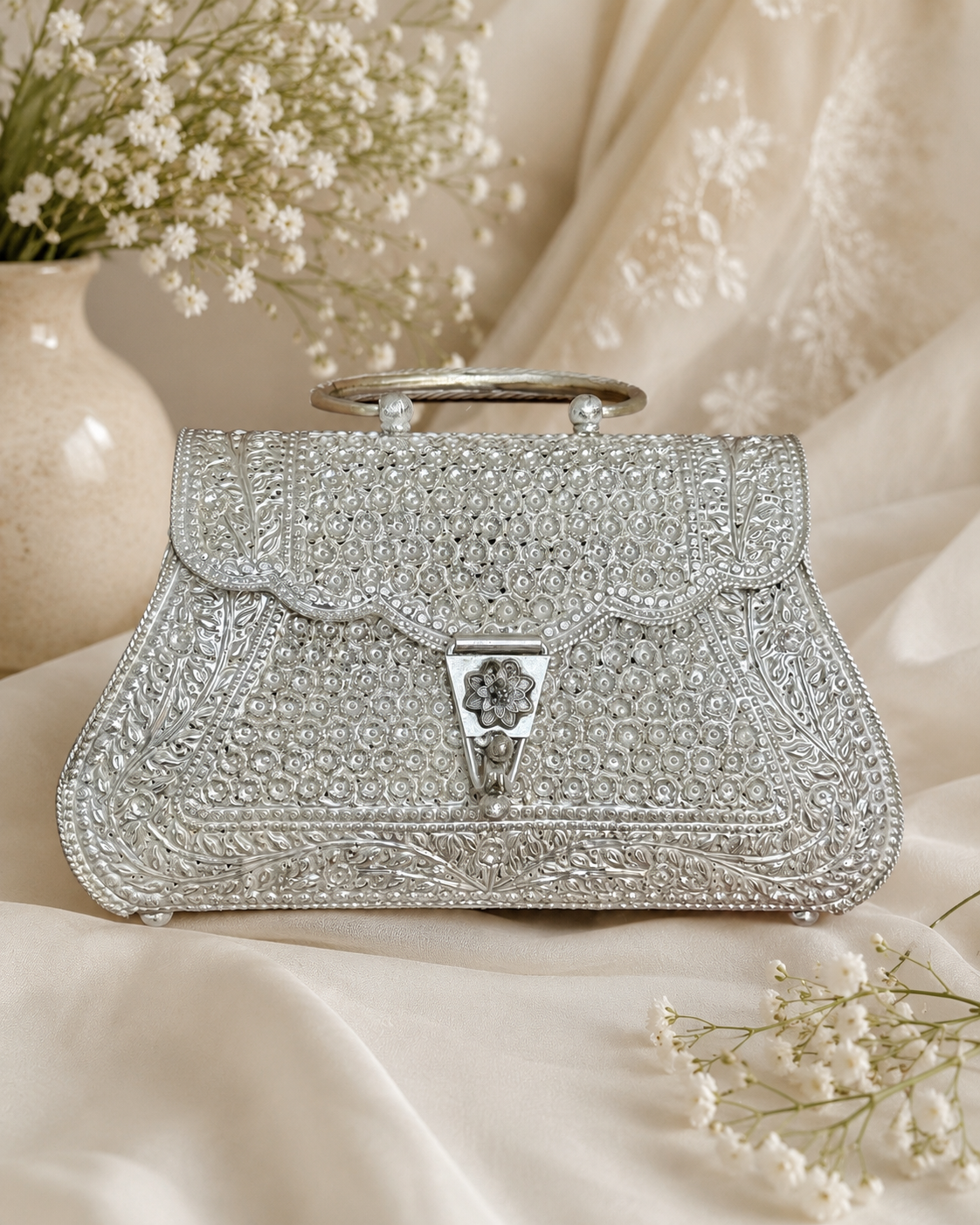 Chandni Silver Bag