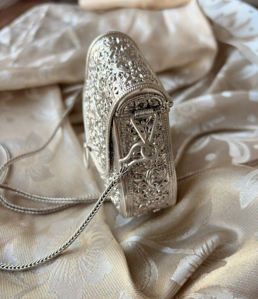 Mini Silver Clutch