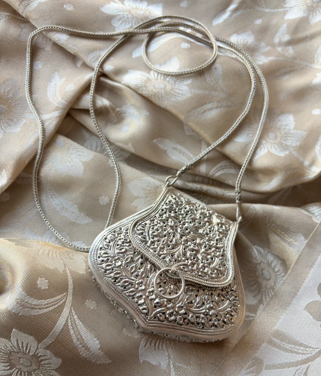 Mini Silver Clutch