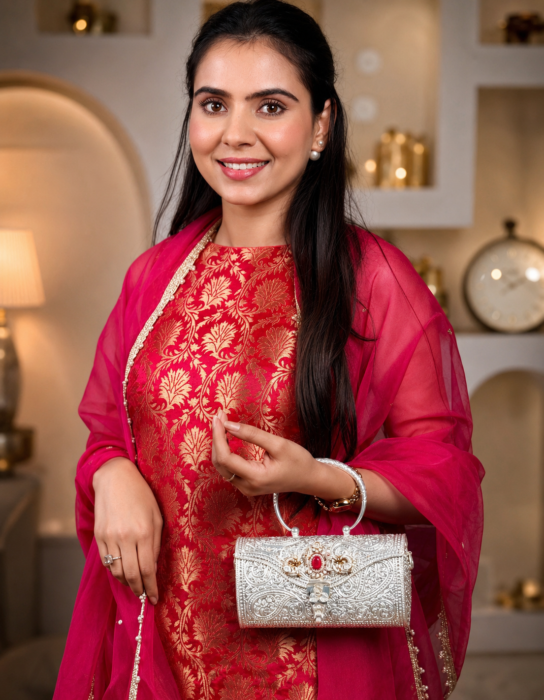 Noorani Silver Bag