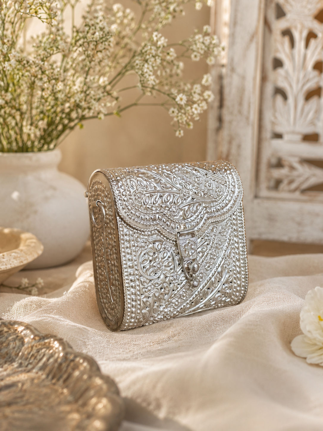 Mini Ellora Silver Bag