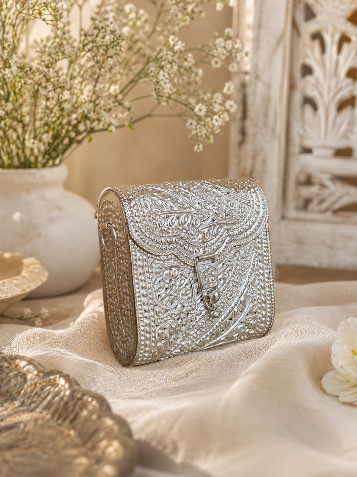 Mini Ellora Silver Bag