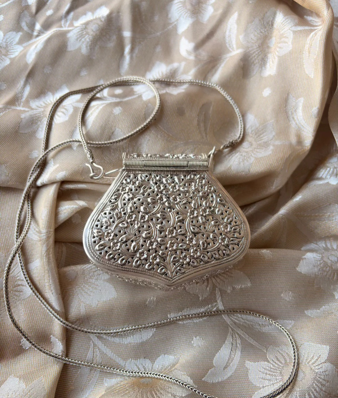 Mini Silver Clutch