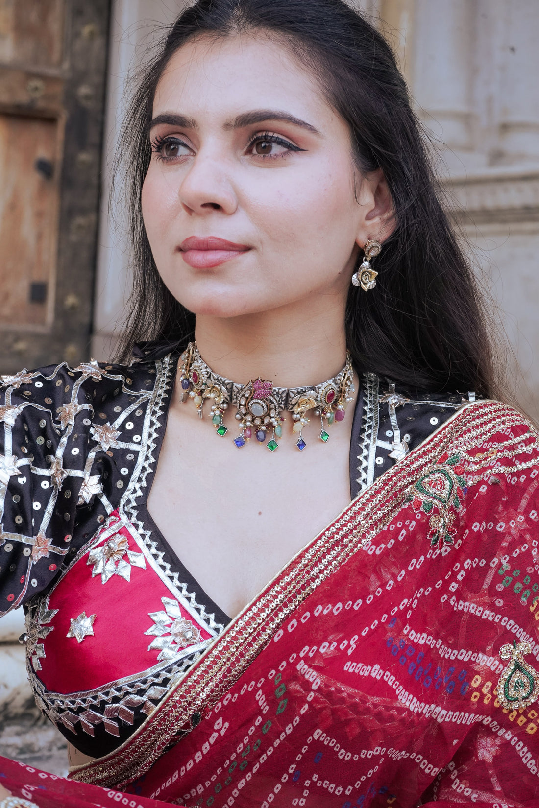 Silver Rangmahal Choker