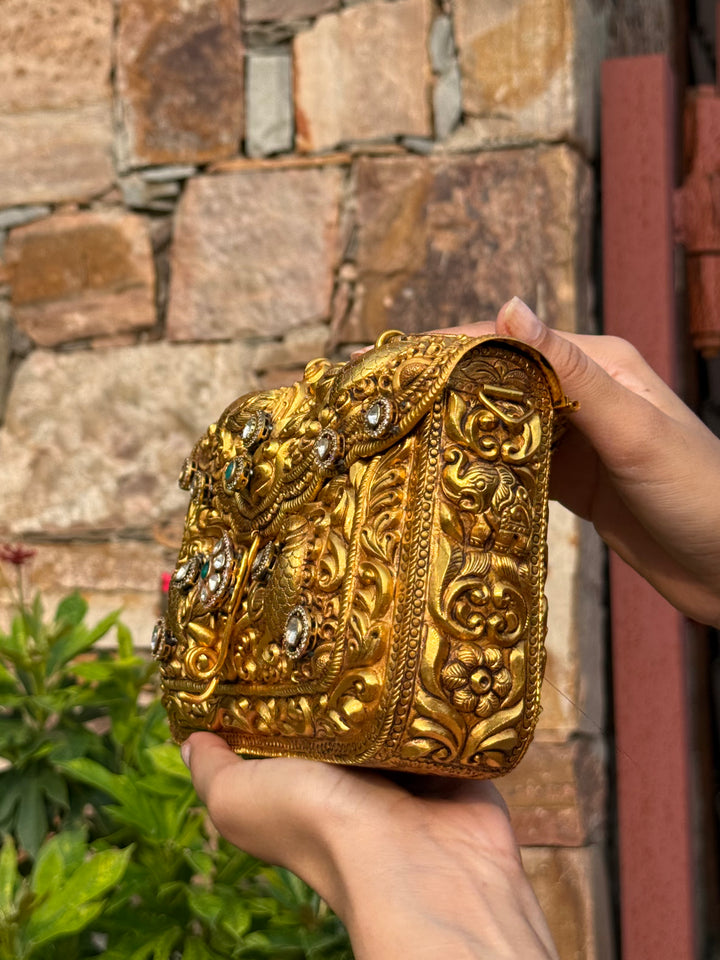 Golden Raj Mayura Silver Bag