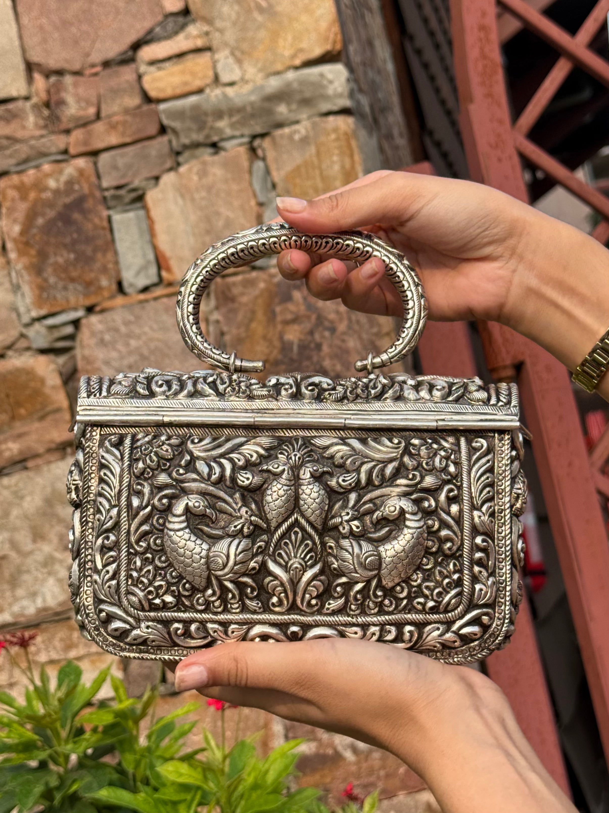 Raj Mayur Silver Bag