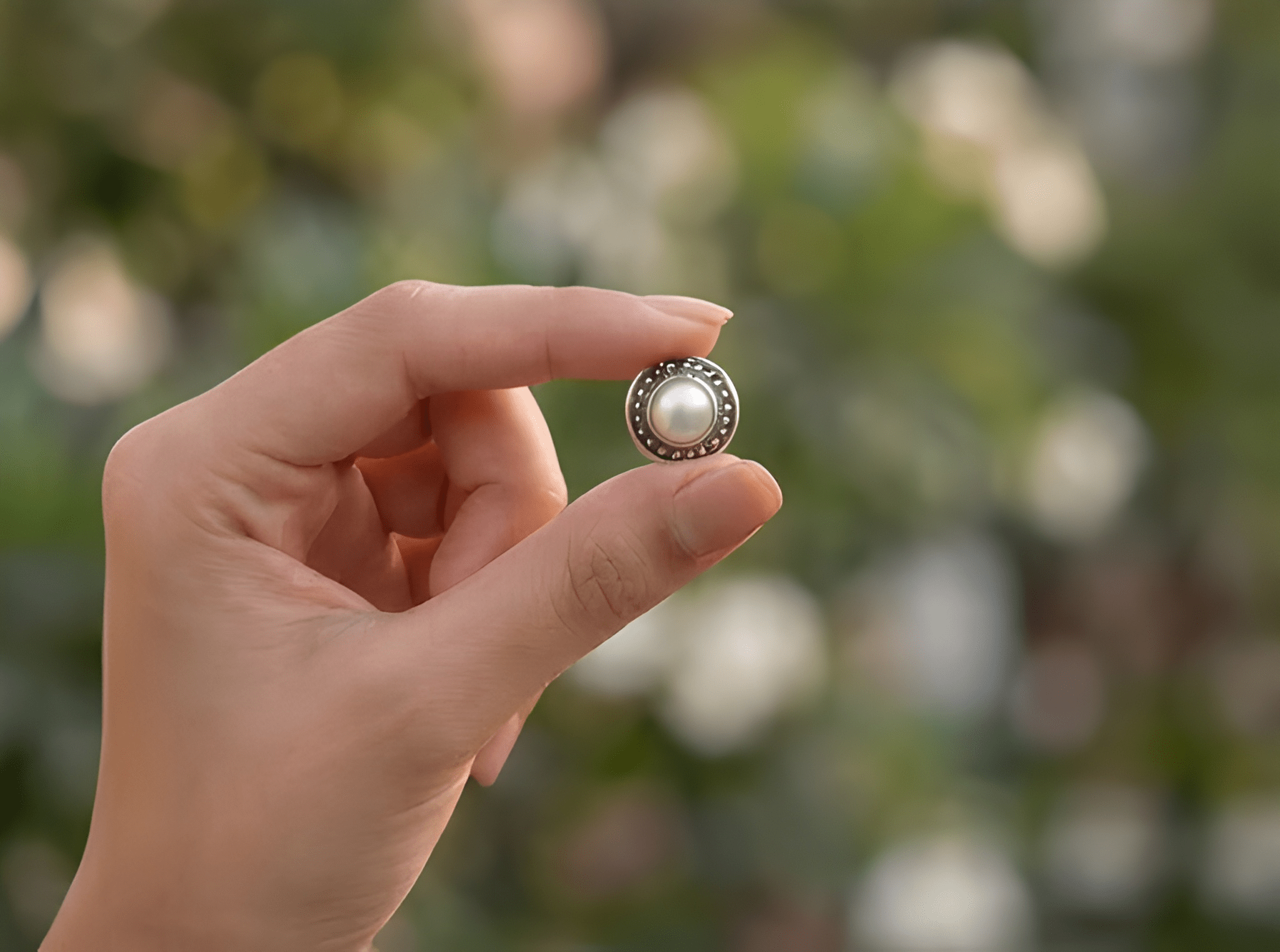Pearl Stud Earrings