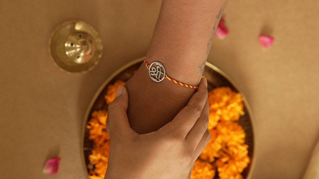 Silver Shree (श्री) Rakhi